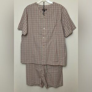 Nordstrom Men’s Large 100% Cotton Seersucker Short Pajama Set Excellent